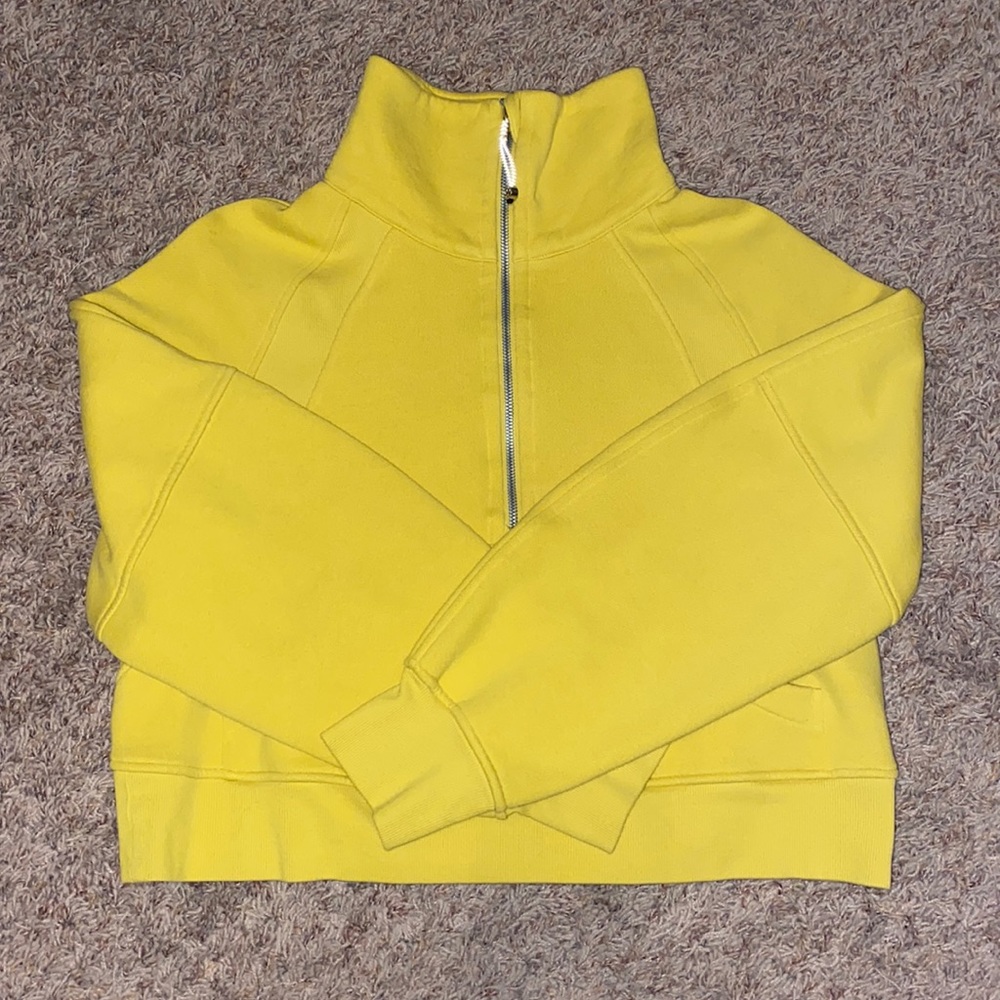 lululemon scuba 1/2 zip funnel neck